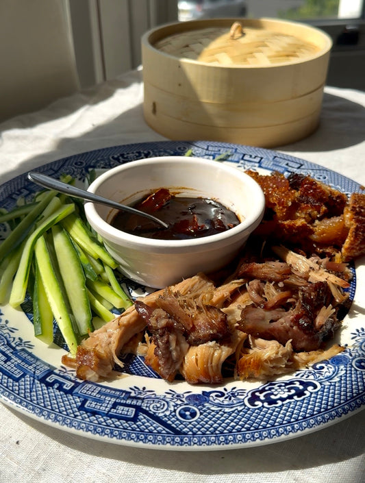 Crispy Pork Cheek Pancakes
